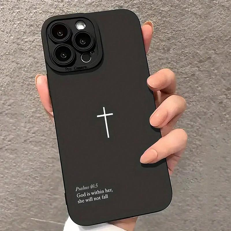 Psalm 46:5 Cross Christian Stylish Aesthetic Phone Case For iPhone 17 16 15 14 13 12 11 Pro Max XS X XR 7 8 Plus 16E 17Air Cover