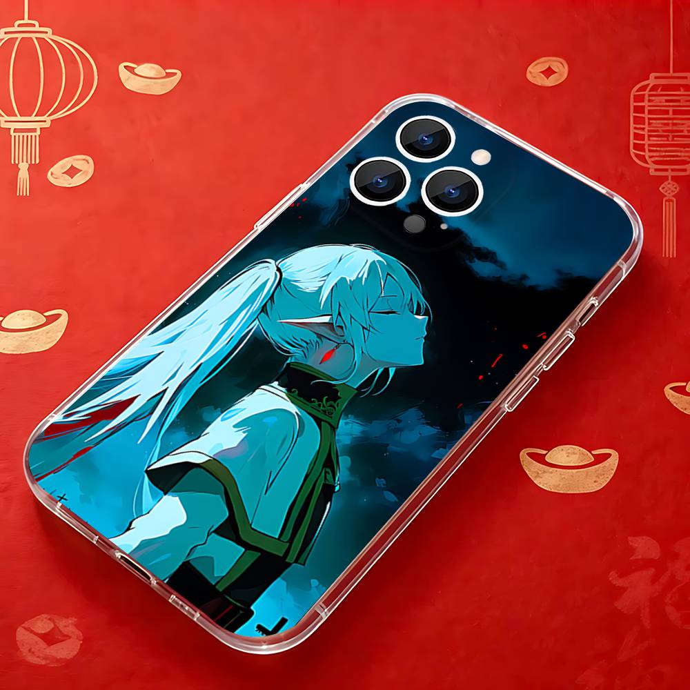 

Sousou No F-Frieren АНИМЕ Прозрачный чехол подходит для iPhone 11 12 13 14 15 16 17 Pro Max Plus X XS XR SE E Mini Защитный чехол iPhone14