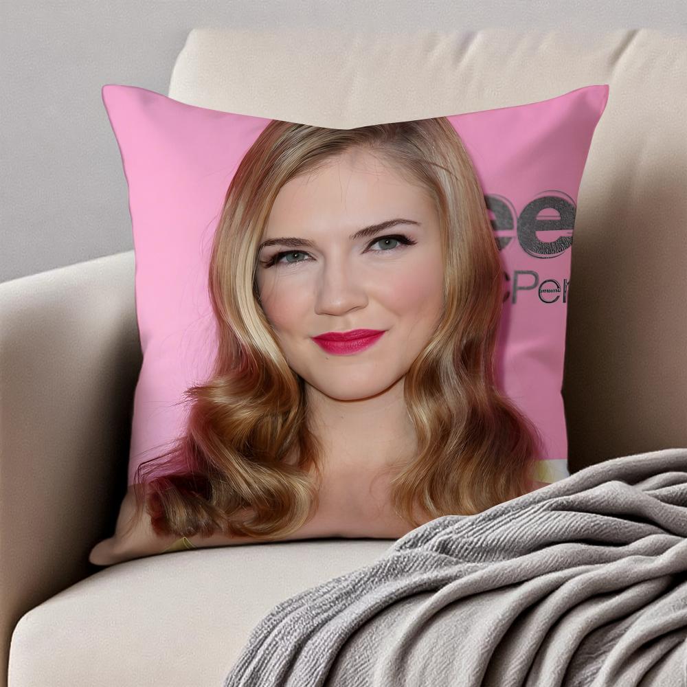 J-Jenna Sommers Tv Drama Peripheral Cushion Cover Pillowcase Anti-Dustmite Invisible Zipper Short Plush Sofa Cushion