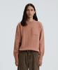 KNITTED Cashmere Wool Pocket Round Knit Dusty Pink