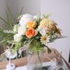 1 Stück Kunstblume Hochzeit Zuhause Schlafzimmer Dekoration Brautstrauß Hortensien Vase für Außen
