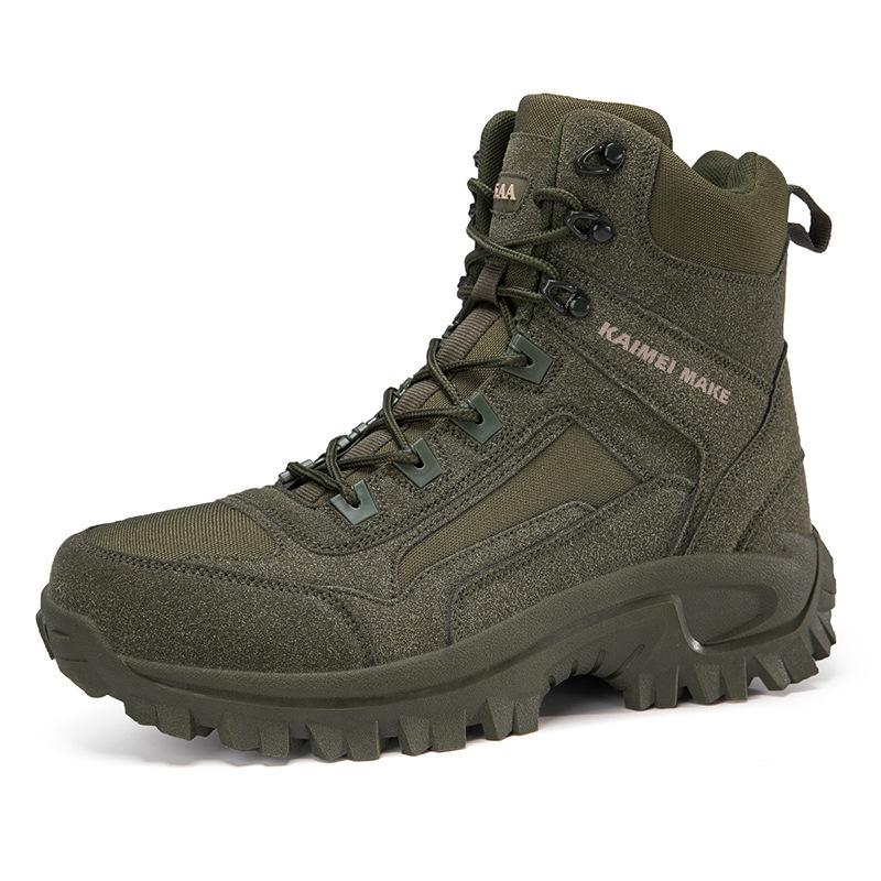 

New foreign trade outdoor high-top jungle combat boots delta hiking shoes camping desert boots men s boots 46 армія зелений колір