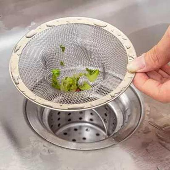 Stainless Steel Kitchen & Bathroom Sink Strainer - Anti-Clog Hair Catcher & Drain Filter