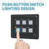 12-24V Car   6P LED Touch Membrane Control Panel   Electronic Accessory