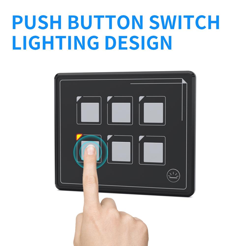 12-24V Car   6P LED Touch Membrane Control Panel   Electronic Accessory