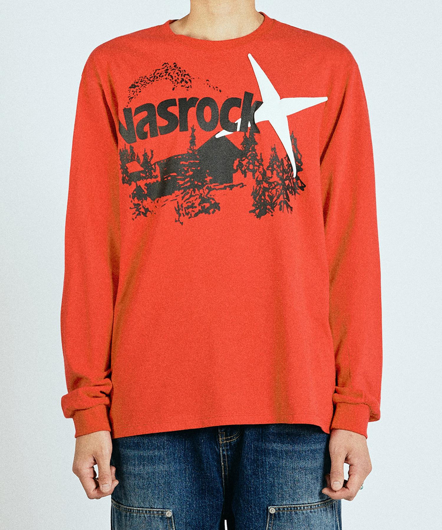 Басракская горная хижина с длинным рукавом Роза Red/2 Size