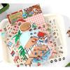 Cartoon sea Landscape Sticker  Scene DIY Toy Game Sticker Festival Birthday Gift for Kid Child Girl