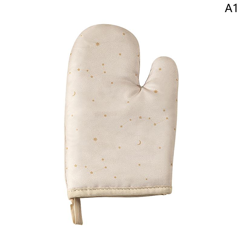 Cotton And Silicone Baking Gloves Microwave Oven Gloves Household Insulation Gloves Oven Anti-Scalding Glove Kitchen Baking Tool