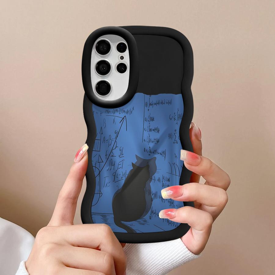 Think Cat Soft Phone Cover Case for Samsung Galaxy A26 S20 FE A25 S23 Plus S25 S21 S22 Ultra S24 A35 A36 A54 A55 A24 A34