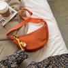 Orange Canvas Crossbody Bags for Women  Fashion Handbags Casual Hobos Chest Bag Pouch Student Shoulder Cross Bag