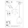 Lampa Wisząca Anato 1 E27 Biały Lumilo 08.504.48