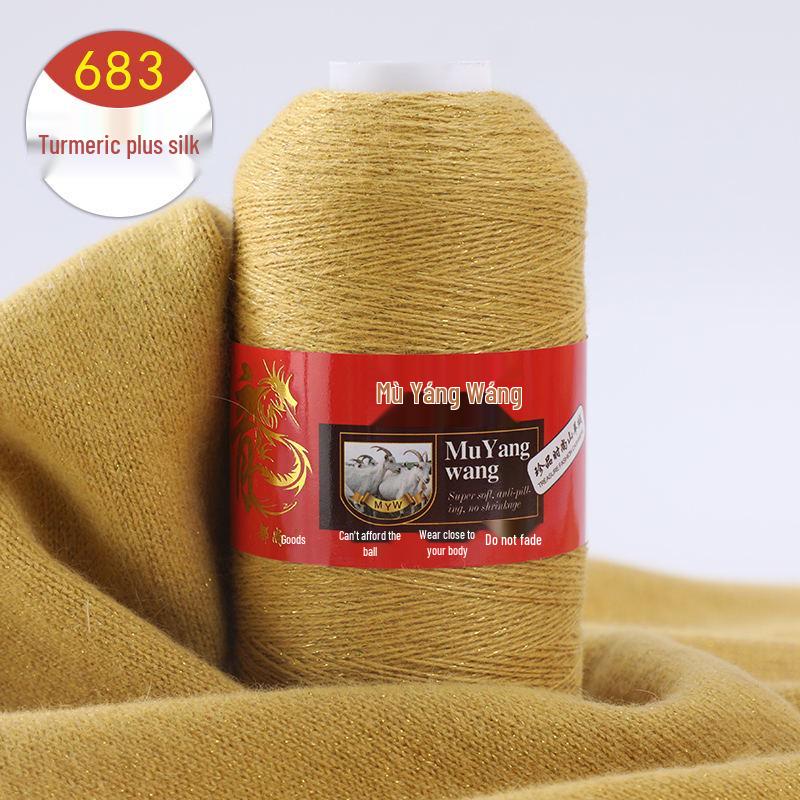 Pure Cashmere Machine-Knitted Medium-Fine Yarn for Hand-Knitting Scarves and Baby Items