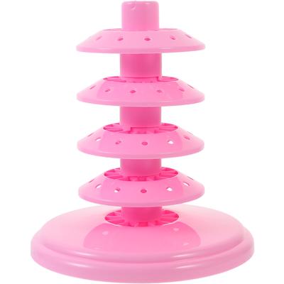 Suporte de Exibição de Pirulitos com Múltiplos Furos Suporte de Pirulitos em Camadas Plástico PP Organizador de Cake Pops Prateleira de Exibição para Loja Suporte de Doces para Mesa