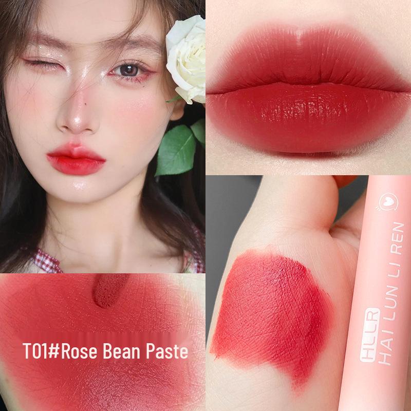 Helen Lady Pink Velvet Matte Moisturizing Lip Glaze - Non-Stick Cup Lipstick for Students.