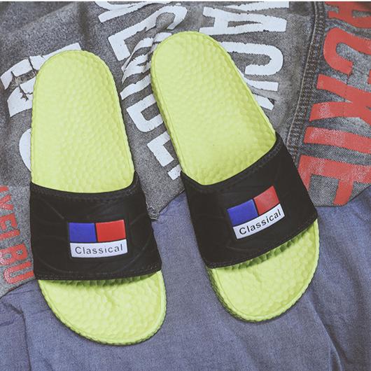 Summer Men's Slippers Beach Shoes Men's Outdoor Fashion Trend Slippers Popcorn Slippers