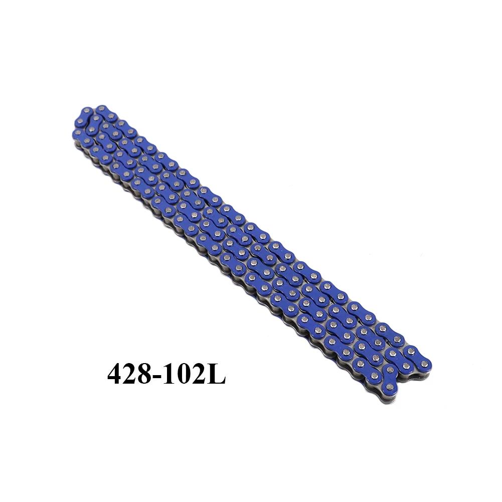 Universal Colorful Motorcycle Chain Oil Seal Chain O-Ring 428 Chains 90L 92L 96L 110L Links for ATV Quad MX Enduro Motard Racing