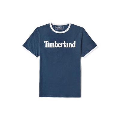 Casual Round Neck Printed Pullover Short Sleeve T-Shirt Men Tops Deep-Sapphire-Blue A2B86433