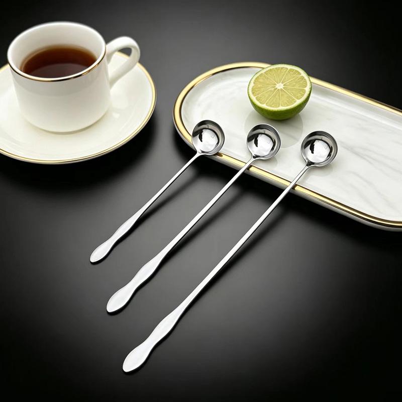26cm Stainless Steel Gourd Handle Oil and Soup Ladle with Pointed and Round Tips