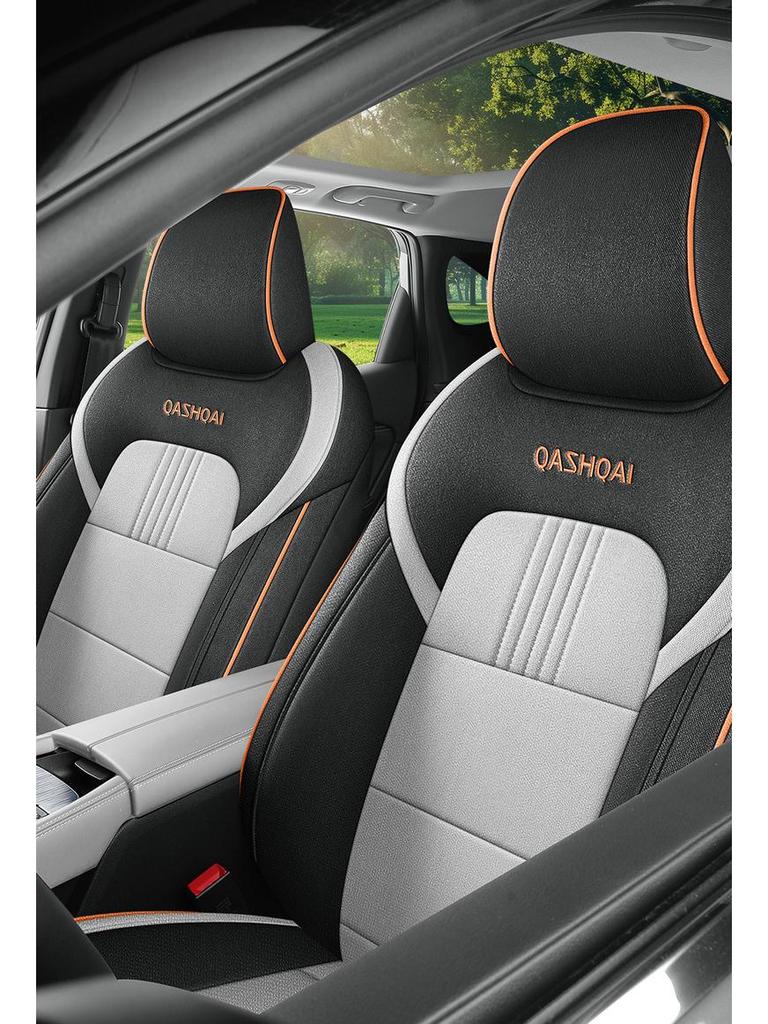 Qashqai Burlap Seat Cushion: Year-Round Breathable Full-Cover Protection