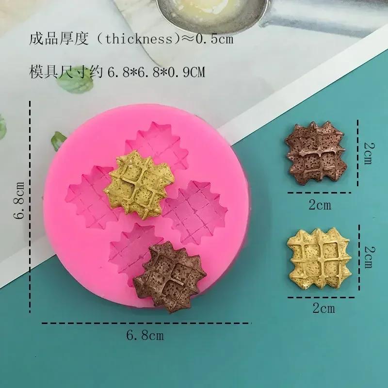Kinds Food Shape Molds Waffles Cookie Cheese Chocolate Chip Donuts Cake Decorating Tools Soft Silicone Creative Fondant Mould