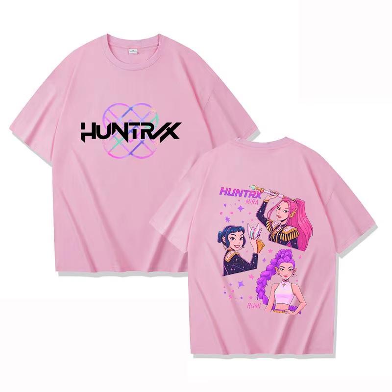 Herren- und Damen-T-Shirts aus reiner Baumwolle von 2025, Kpop Hunter, Bequem, Atmungsaktiv, Hochwertig, Ein Muss für das Festival