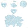 80 Acrylic Heart Beads for Craft Projects, Loose Spacer Jewelry