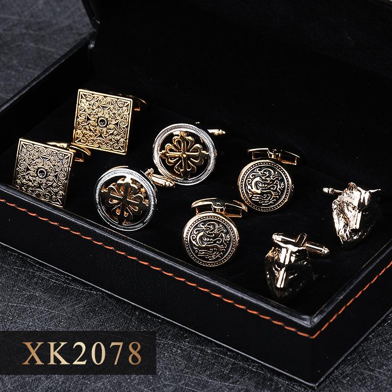 

4 пари шпильок для манжетів French cuff, Чоловічі сорочки для костюма, Шпильки для манжет сорочки, Легка розкіш, Бізнес, Подарункова коробка. copper