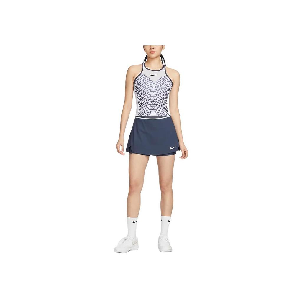 Nike Court Slam Dri-FIT Elastic Sports Comfortable Breathable Quick-Dry Tennis Skirt Women Skirts Lightning-Blue White FD5644437