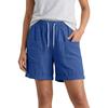 Women’s Linen Casual Shorts with Elastic Waistband Drawstring Adjustable Fit and Large Front Pockets for Everyday Wear