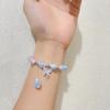 Fashion Ladies Crystal Glass Butterfly Stretch Bracelet Jewelry