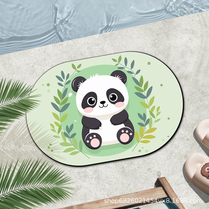 Bathroom Floor Mat Absorbent Toilet Floor Mat Non-slip Entry Door Mat Kitchen Door Toilet Mat Size