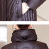 Winter Women's Genuine Leather Jacket Over-the-Knee Long Sheepskin Padded Coat Thickened Windproof Warm Camel Wool Coat