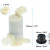 ACROPIX Car Windshield Washer Motor Pump Replacement Fit for NISSAN 350Z 2003-2009 - Pack of 1 White