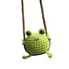 Ornament Croșetat Broască Făcut Manual Pandantiv Auto Decorațiuni Interioare Broască Tricotată Accesoriu Agățat Oglindă Auto pentru Oglindă