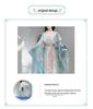 Lotus Rhythm Wei Jin Hanfu: Embroidered 5-Piece Set for Spring, Summer, Autumn