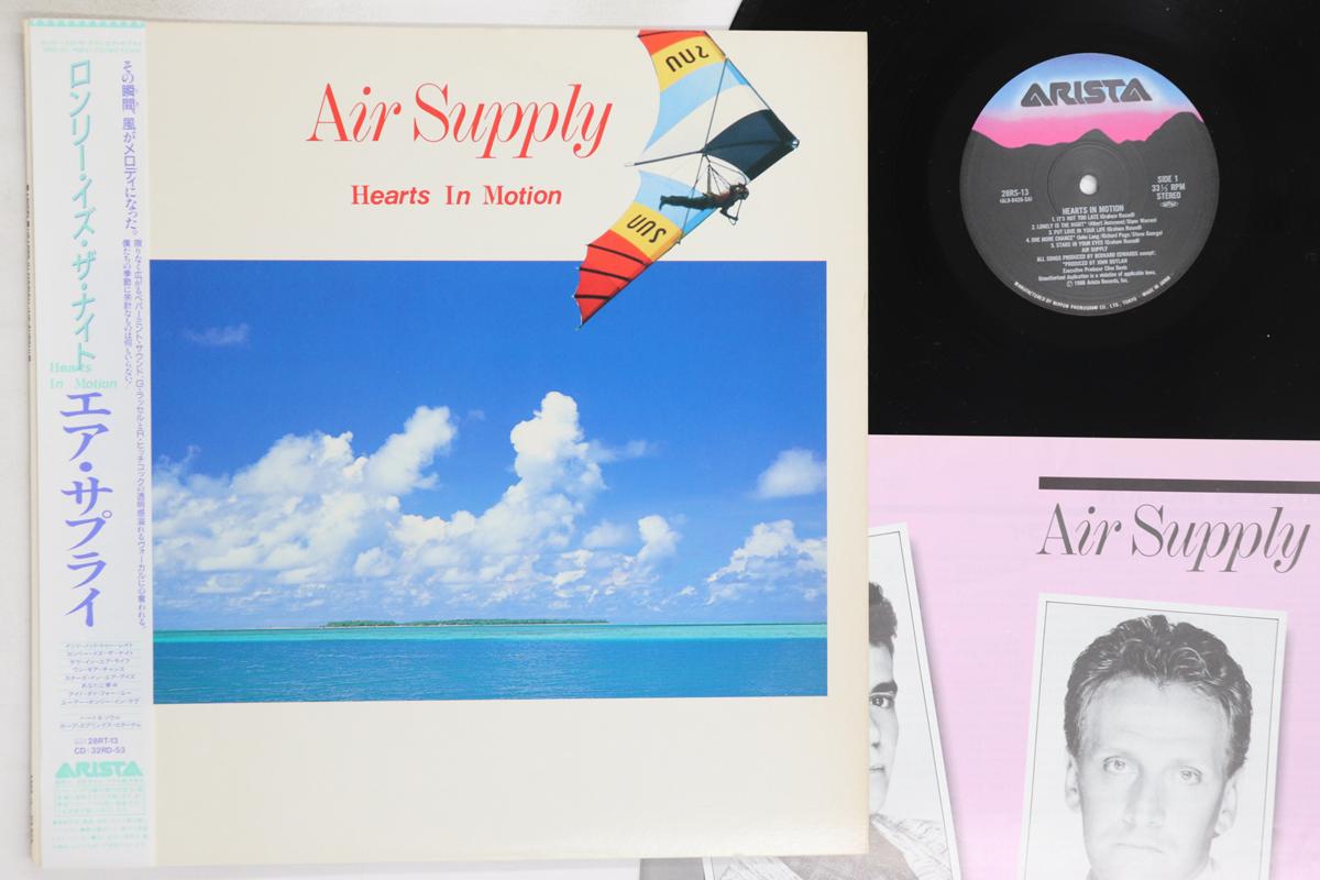 

Виниловая пластинка AIR SUPPLY Hearts In Motion 28RS13 ARISTA 1986 Япония Obi Рок Б/у