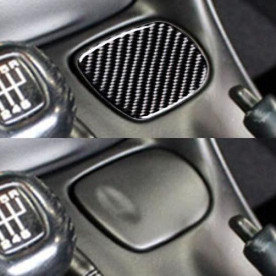 For Chevrolet Corvette C5 98-04 Bright Carbon Fiber Central Cup Holder Cover