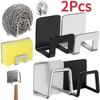 Gancio autoadesivo in metallo, porta spugna per lavello, portaoggetti da cucina, coperchio per lavello in acciaio inox, scolapiatti, organizer per stracci da cucina