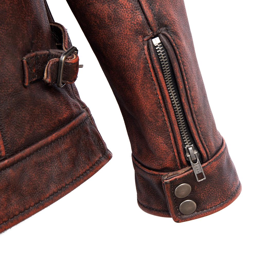M65 Hunting Vintage Red Brown Genuine Leather Jacket Men Soft Real Cowhide Black Winter Coat Biker Jacket