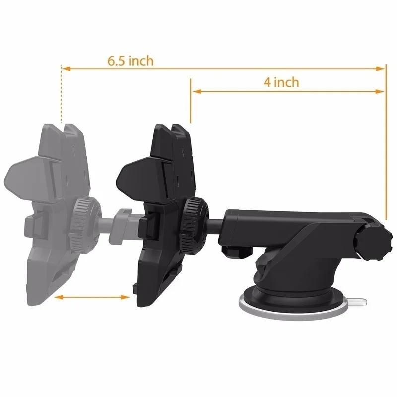 Car Holder Smart Phone Navigation Suction 360 Rotate Adjustable 3-6.5 Inch Bracket  for IPhone X 8 7 6 Plus
