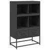 Vidaxl Szafka, Czarna, 68X39X111,5 Cm, Stal