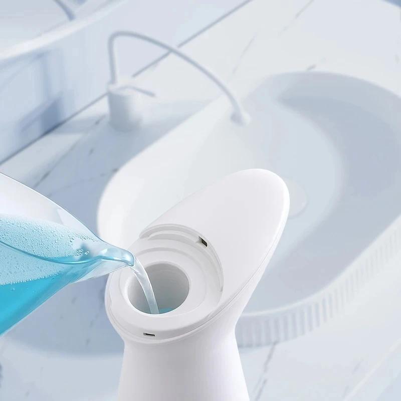 Automatic Sensor Hand Soap Dispenser Smart Wash Handpiece White High Quality ABS Waterproof for Bathroom