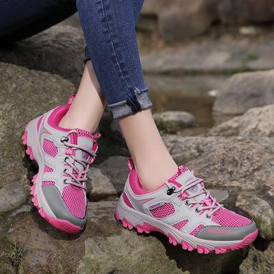 Spring Summer Mesh Breathable Hiking Shoes Women Couple Outdoor Sneakers For Trekking Tourism Camping Women Trekking Shoes