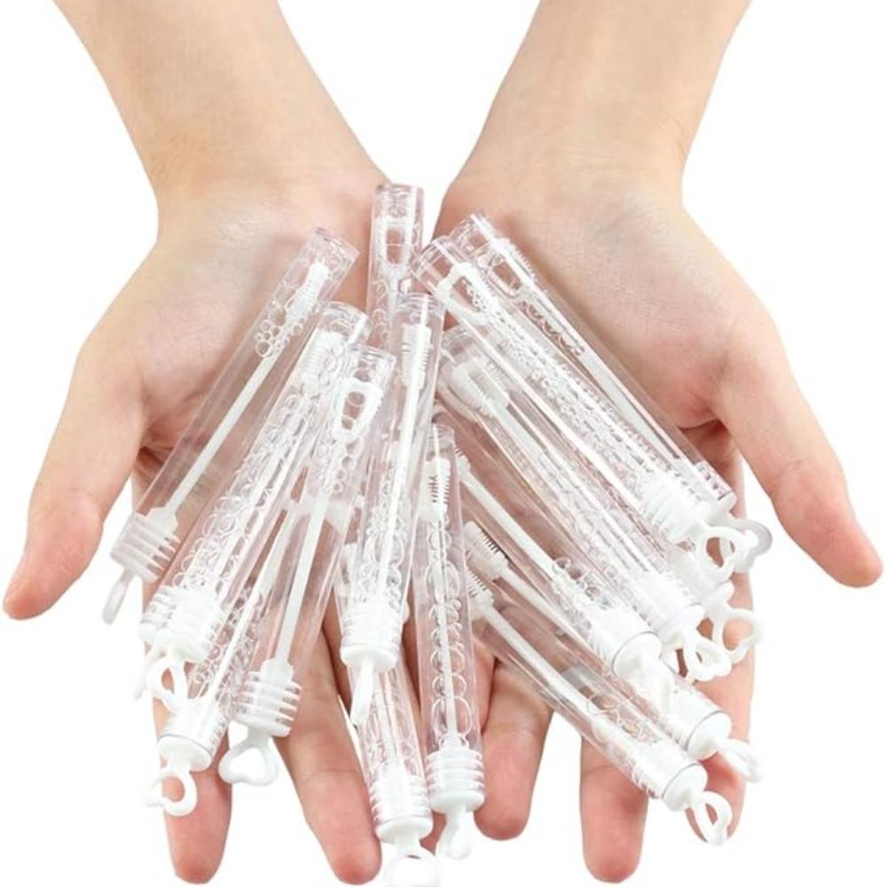 10-300Pcs Love Heart Bubble Tube Transparent Bubble Soap Bottle Heart Shape Tube Bubble Wand Birthday Wedding Party Decor Gifts