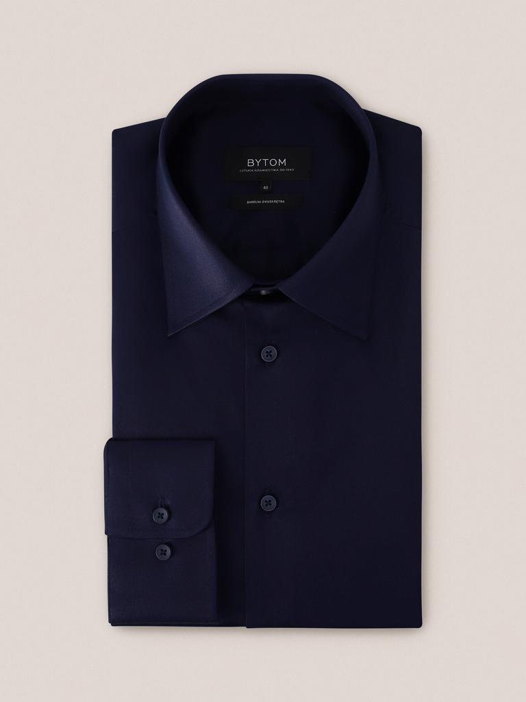 Navy London Shirt Long Sleeve 176-182/42
