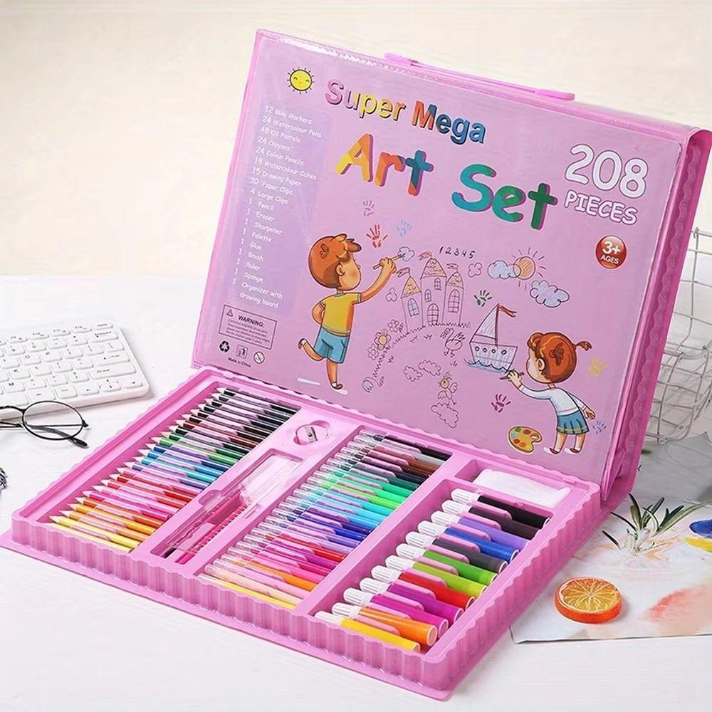 Colorful Children Drawing Set Safe Graffiti Crayon New Watercolors Pens Set  Gifts