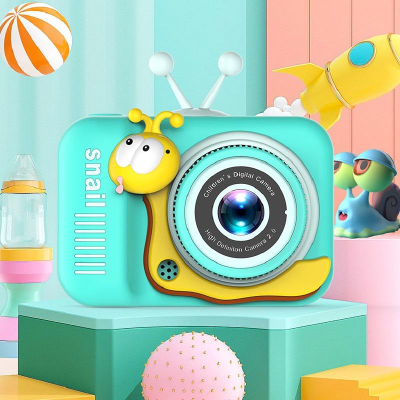 Kinderkamera, Digitalkamera, 20-MP-Kamera, Kinder-Selfie, 4-facher Digitalzoom, 2,0-Zoll-Bildschirm, Doppelobjektiv