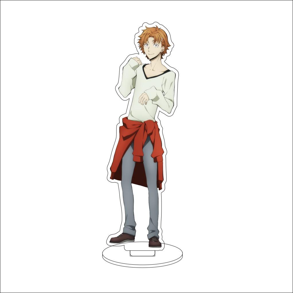 16CM Anime Cosplay Acrylic Stand Ornaments Edogawa Rampo Kunikida Doppo Dazai Osamu Figure Stand Halloween Christmas Gifts