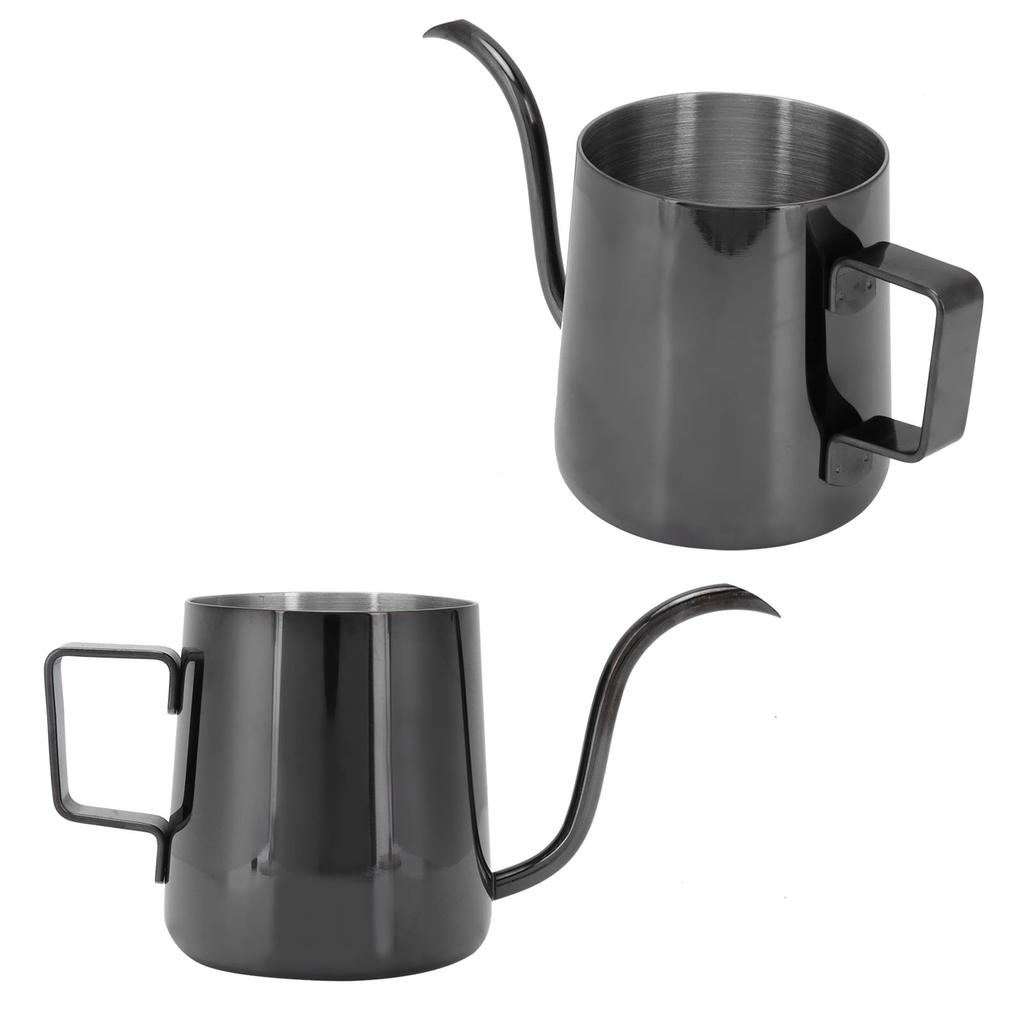 240ml 304 Stainless Steel Slender Pot   Manual Coffee Kettle for Home Restaurant