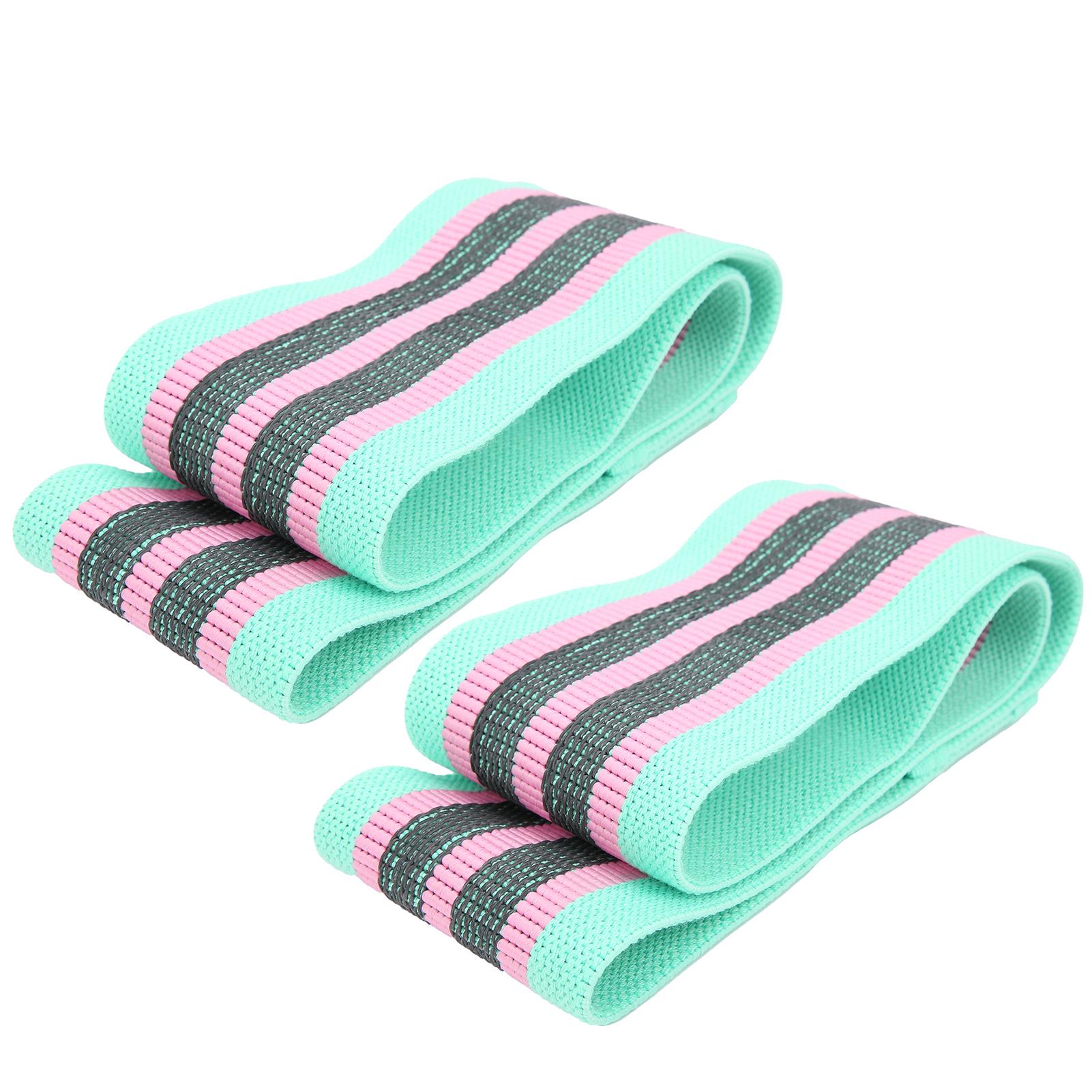 

Набор из 2 шт. Фитнес-резинки-петли Нескользящие Эластичные Тренировочные Ленты для Ног и Ягодиц Формирователь Фигуры Фиолетовый